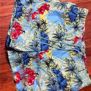 George Floral Blue Swim Shorts